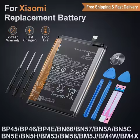 For Xiaomi Poco M4 Pro 5G Mi 11 12 10T Lite 5G BN5C BN5E BM4X BM5J BM4W BN66 BN5H BP4E Replacement B