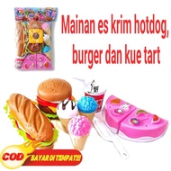 Ice cream Toys pizza hotdog burger Cake tar ice cream Drinks / Cooking Toys / Educational Toys