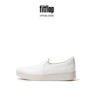 FitFlop RALLY Women's Leather Slip-On Skate Trainers - Urban White (FC7-194)