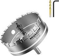 Mollom Heavy Duty Carbide Hole Saw, Hole Cutter cuts Stainless Steel, mild Steel, Iron, Copper, Bras