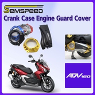 【SEMSPEED】For Honda ADV 160 2022-2024 w\ Logo ADV160 Motorcycle Engine Cover Crank case Cover Protector Engine Guard
