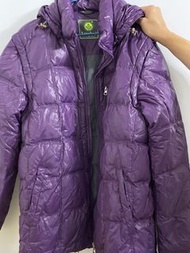 Leaveland紫色羽絨褸