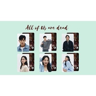Set of cards with rounded corners of the movie "All of us are dead"-"Accurate school"