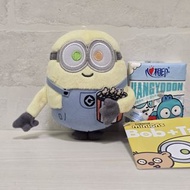 日版 Minions Bob 食爆谷造型 吊飾公仔 掛飾 掛件 吊件 毛公仔 Illumination 迷你兵團 Despicable Me 壞蛋獎門人 神偷奶爸 Minion 爆米花 Poocorn