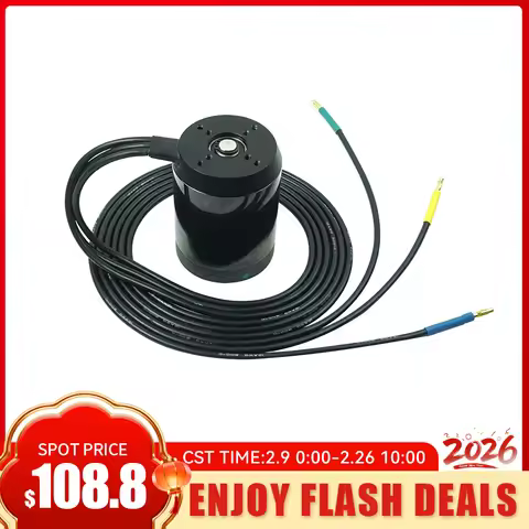 Flash Deals Flipsky Waterproof Brushless DC 6384 Motor 140KV 4400W for Surfing Boat Underwater Thrus