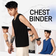 Janest Chest Binder Side Buckle Vest Top Binder Chest Front Bandage Breast Binder Corsets Vest Top C
