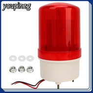 Youpinzg 【จัดส่ง 1-3 วัน】ไฟกะพริบ LED หมุนได้120dB ABS เครื่องเตือนมีไฟเสียงเตือน IP54โคมไฟในบ้านกลางแจ้ง12V