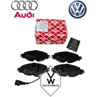 ( 100% FEBI BILSTEIN ) VOLKSWAGEN GOLF MK7 PASSAT B8 TIGUAN NEW FRONT DISC BRAKE PAD WITH SENSOR ( 8