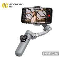 AOCHUAN Smart X Pro Smartphone Gimbal 3-Axis Handheld Stabilizer with Fill Light for Video Vlog Reco