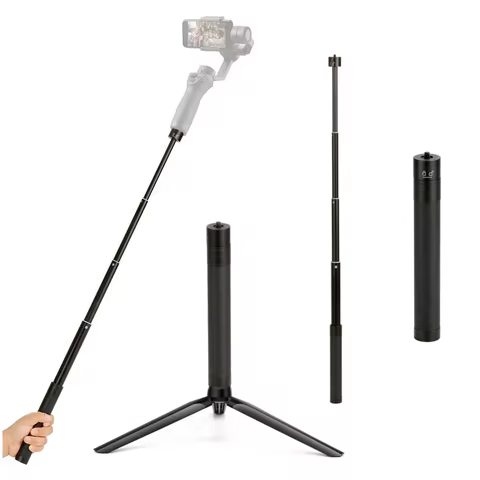 For Dji Om 5 Extension Rod Pole Selfie Stick Telescopic For Dji Osmo Mobile 3 4 FeiYu Zhiyun Smooth 