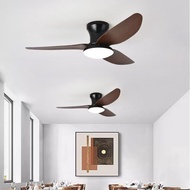 Nordic Ceiling Fan Light with Remote Control 6-Speed Adjustable 3-Color Light Living Room/Bedroom/Di