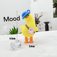 Cartoon Travel Duck Keychain Pendant Crooked Duck Keychain Backpack Duck Keychain Pendant Little Yel