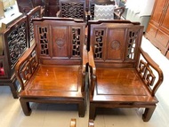 花梨紅木實木梳化單人椅