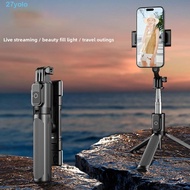 YOLO Telescopic Selfie Stick, 1.3/1.7 M Tripod Bluetooth Selfie Stick, Phone Stand Portable Handheld