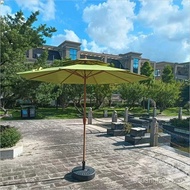 Pillar Umbrella Rock Sunshade Umbrella Villa Wooden Beach Garden Umbrella Outdoor Sun Umbrella Court