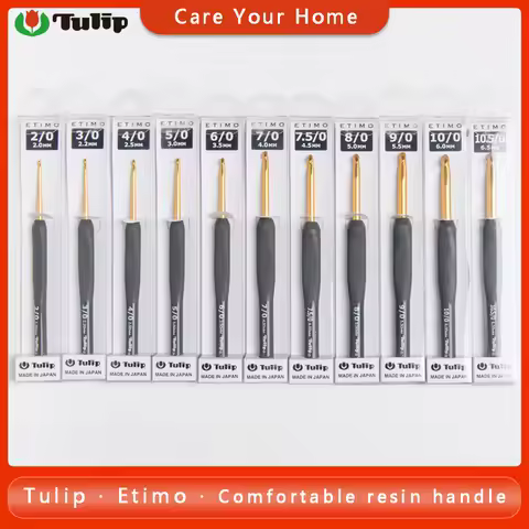 1Piece Tulip Etimo Crochet Hooks Tulip Crochet Needles Knitting Hooks Sweater Yarn Crochet From Japa