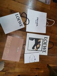 名牌紙袋 Loewe Prada Miumiu paper bag