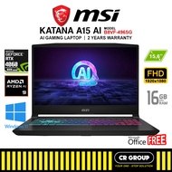 MSI Katana A15 AI B8VF-496SG - AMD Ryzen 9-8945HS - GeForce RTX4060 8GB - 16GB RAM - 1TB SSD (2Yrs M