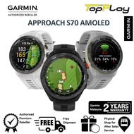 Garmin Approach S70 ( 42mm / 47mm ) - Amoled Premium GPS Golf Smartwatch . Touch Screen