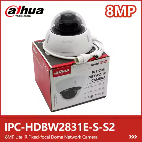 Dahua 8MP 4K IP Camera Outdoor Starlight IR 30m Intrusion Tripwire Motion Detection PoE Security Cam