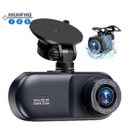 4K Car DVR Dash Cam 4K Car DVR  Camera 3 Channel Front Rear and Inside Night Vision 24H Parking Moni