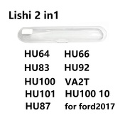 Lishi 2 in 1 2in1 HU64 HU66 HU83 HU92 HU100 HU100(10) HU101 HU83 VA2T for ford2017 Locksmith Tools