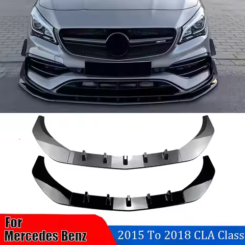 Front Bumper 2015 To 2018 For Mercedes Benz CLA Class CLA200 CLA220 CLA250 CLA45 AMG Lip Splitter Sp