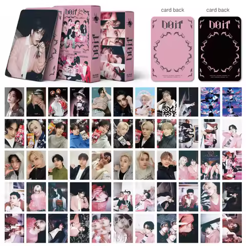 KPOP Stray Kids SKZOO Idol New Card "DO IT" Pink Photo Card Fan Decoration Collection 55 Boxed Lomo 