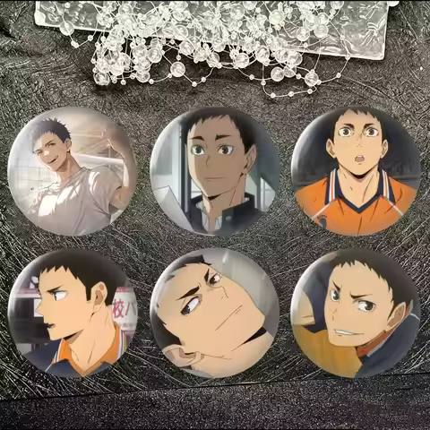 Haikyuus Daichi Sawamura Brooch Metal Decorative Brooch Pins for Backpack Clothes Jacket Accessories