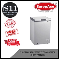 EUROPACE 99L EFZ6101T Compressor Chest Freezer - NEW LAUNCH * FAST DELIVERY