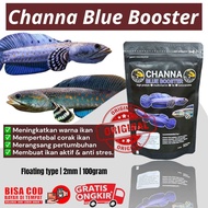 CHANNA BLUE BOOSTER pelet ikan PREMIUM blue channa maru | makanan ikan channa blue pulchra cichlid