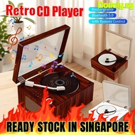Retro CD Player Music Player Wireless Bluetooth 5.0 Speaker Desktop CD Music CD Player Home Decor