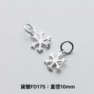 FD175 S925 Sterling Silver Snowflake Pendant