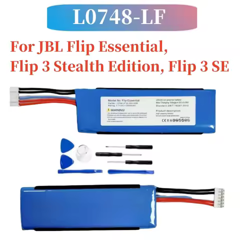 New battery 3000mAh Battery for JBL Flip Essential / Flip 3 SE / Flip 3 Stealth Edition Speaker Bate