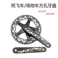 SKEACE Aluminum Alloy Crankset Single Speed Crank 48T 165mm BCD144 Bicycle Parts Chain Wheel Crankse