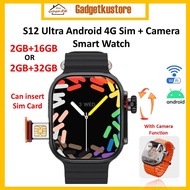 [4G LTE SIM+Camera] S12 Ultra Android 2GB+16GB/2GB+32GB Play Store WiFi Bluetooth Health Monitor Pho