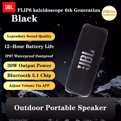 JBL FLIP 6 Original Kaleidoscope 6th Generation Wireless Bluetooth Speaker Outdoor Portable Subwoofe