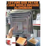 9"x9"x3" | 8"x8"x3" | 7"x7"x3" | 6"x6"x3" | 4"x4"x3" | LOYANG KEK PETAK | CAKE MOULD SQUARE ALUMINIUM