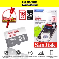 SanDisk 16GB Memory Card SD Card Ultra SDHC  Speed Up To 80MB/s
