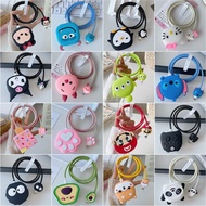 MANGO 4 in 1 Charger Protector Case Cover Charging Charger Cable Cord Protector Compatible For Apple