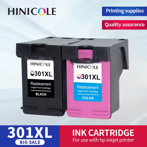 HINICOLE Remanufactured Ink Cartridge Refill For HP 301 301XL DeskJet 3055a 3056a 3057a 3059a 3510 3