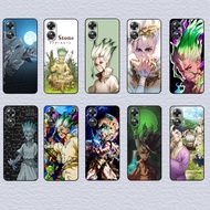 for OPPO A11K A12E 1A2 A12S A15 A15S A16K A16 A16S A37 Dr.STONE Soft black TPU phone case