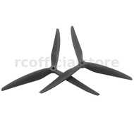 2 Pairs 7040/8040/9045 Black Fiberglass Nylon 3-Blade Propeller for FPV RC Drone