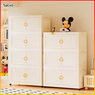 【MY Stock】Salvo L45-78cm（3-5 Layers）Foldable Storage Cabinet Multipurpose Stackable Storage Box With