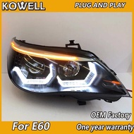 Car Styling for BMW 5 Series E60 Headlights 2003-2010 E60 Headlamp DRL Turn Signal Low High Beam Pro