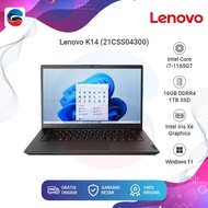 LENOVO Laptop K14 Intel Core i7 1165G7 16GB 1TB SSD Win 11Home [21CSS04300]