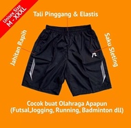 Celana Pendek Parasut Pria Wanita Dewasa Olahraga Gym Running Futsal Sepak Bola Badminton Tenis Sena