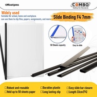 7mm Plastic Slide Binding F4 7mm Slide Binder/ 7mm Bone Binding/ Cliping Bone/ 33cm Slide Binding/