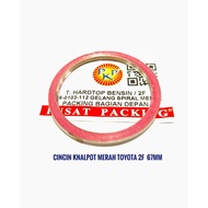 MERAH Ring Redknalpot TOYOTA 2F 67mm Red Spiral Bracelet Front Part TOYOTA Fj40 Brand PKP 2566-0103-