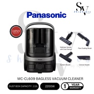 PANASONIC 2200W CYCLONE BAGLESS CANISTER VACUUM CLEANER MC-CL609HV47